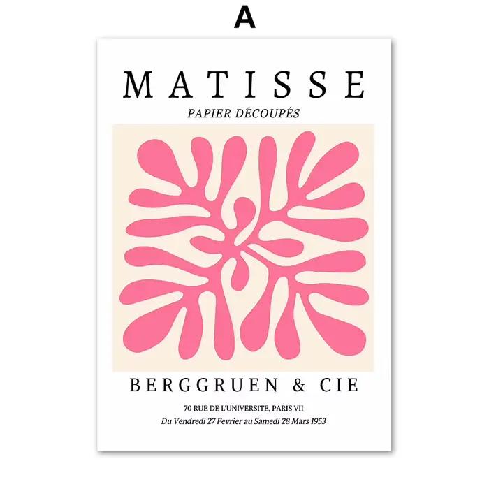 Affiches et impressions d'art mural sur toile, style Matisse, motif marché aux fleurs coloré, ligne