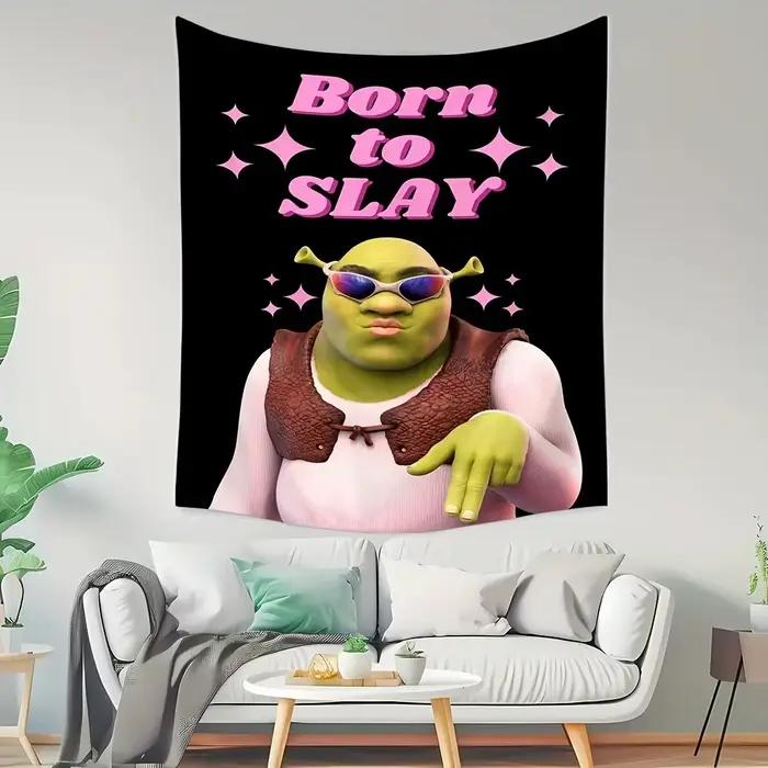 Papier peint conçu pour Slay Shrek, adapté à une décoration de maison audacieuse et unique, avec un