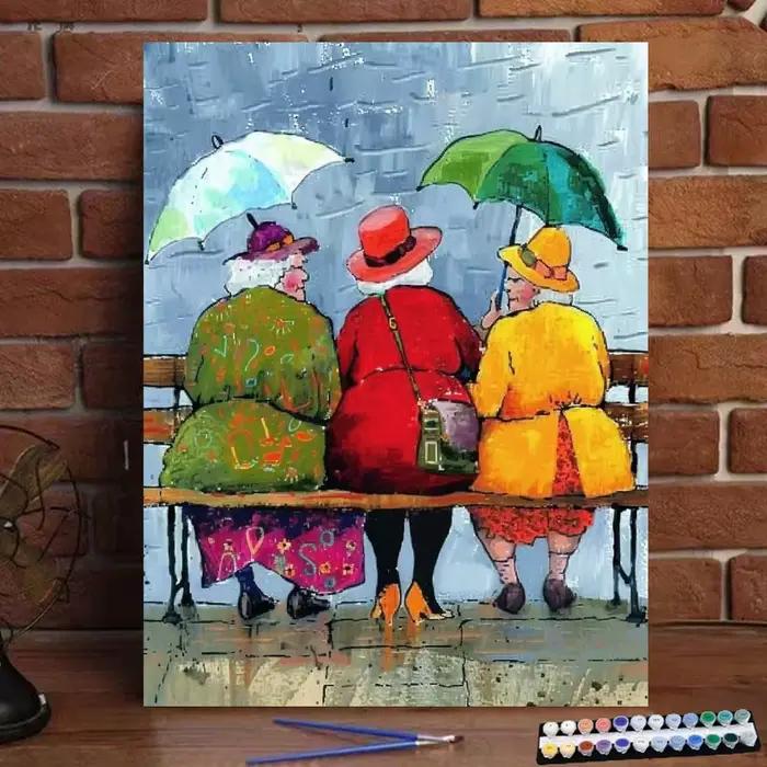 Peinture par numéros décontracté amis fête Art Culture peinture numérique à la main adulte enfants c