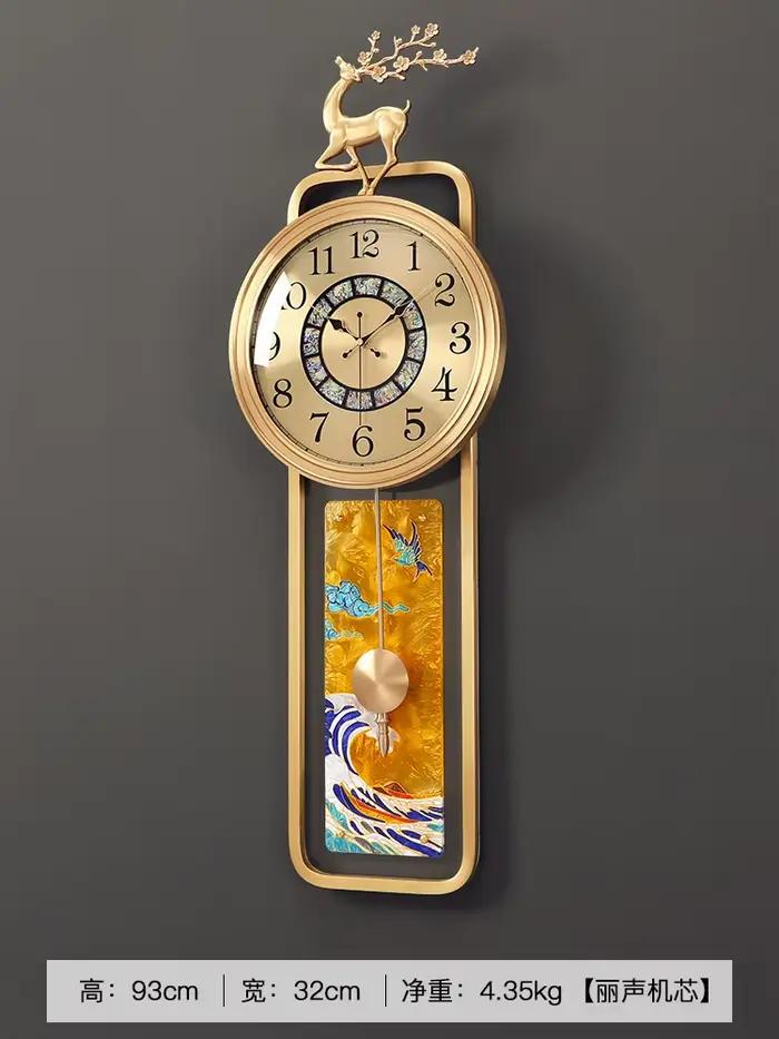 Horloge murale industrielle européenne moderne salon bureau Art horloge murale luxe pendule Reloj De