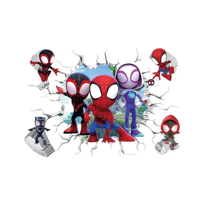 Dessin animé mignon mini Spiderman Super héros Stickers muraux pour chambre d'enfants décoration mai