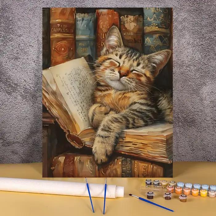 Peinture acrylique Animal tigre par numéros 30x40, fournitures artisanales pour cadeaux pour adultes