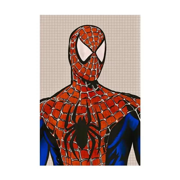 Poster et impression amusants de Spiderman de Marvel, peinture sur toile, art mural de bande dessiné