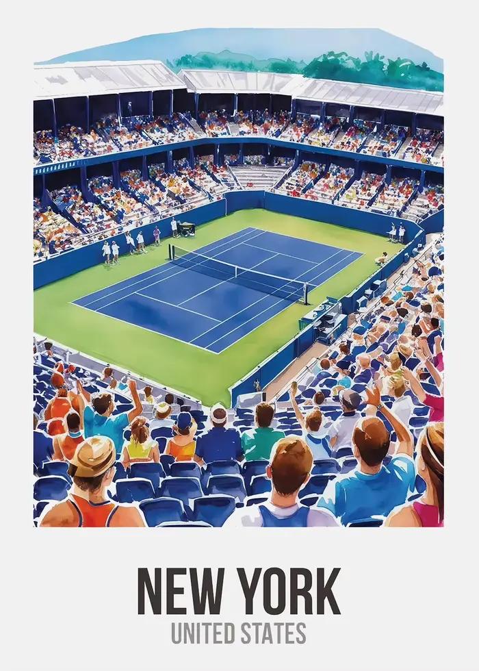 Affiche de tennis du Grand Chelem pour la décoration de la maison, peinture sur toile, impressions d