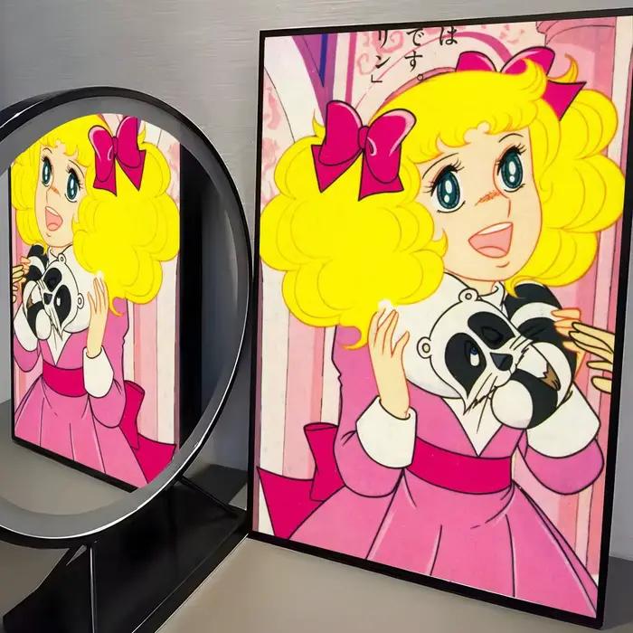 Dessin animé fille bonbons bonbons fille mignon affiche chambre mur Art décor autocollants imperméab