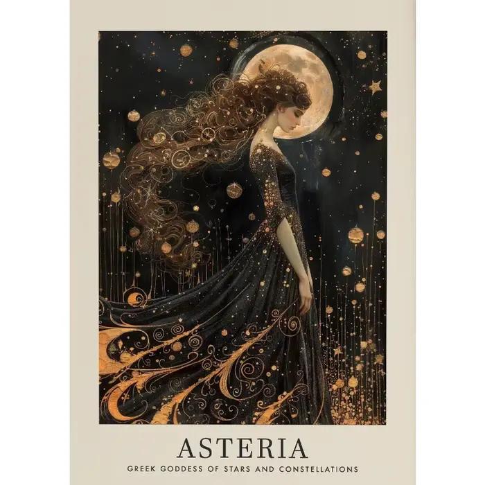 Affiche classique Vintage de la mythologie grecque, déesse Aphrodite Hera Galene, peinture sur toile