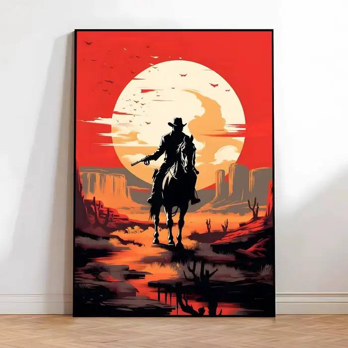Affiches de dessins animés classiques R-Red D-Dead R-Redemption, impression HD, décoration murale Vi