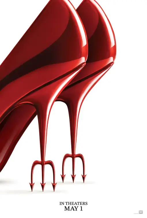The D-Devil Wears Prada 2026 – Affiches minimalistes de chaussures à talons hauts rouges, peinture s