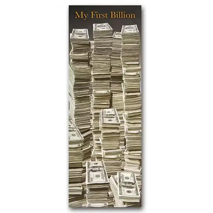 1PC Tableau sur toile sans cadre « Mon Premier Milliard » style nordique, décoration murale, affiche