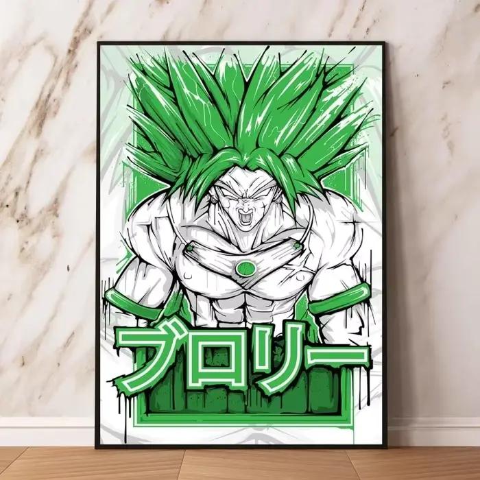 Peinture sur toile de personnages d'anime Dragon Ball, Vegeta, Son Goku, affiche esthétique, chambre