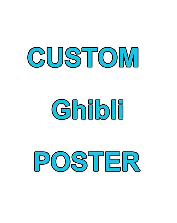 Portrait personnalisé de style Ghibli, impression sur toile de votre photo, affiche d'art murale d'a