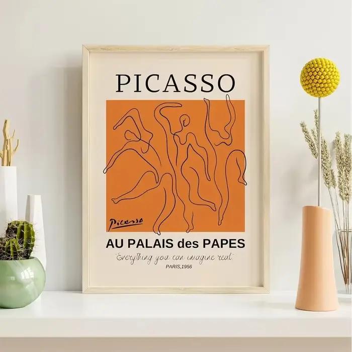 Affiches d'art mural de galerie moderne pour la décoration intérieure, Picasso facilement, Kevin Ora