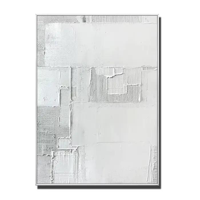 Oeuvre abstraite moderne de bergame, toile acrylique personnalisée, toile abstraite peinte à la main