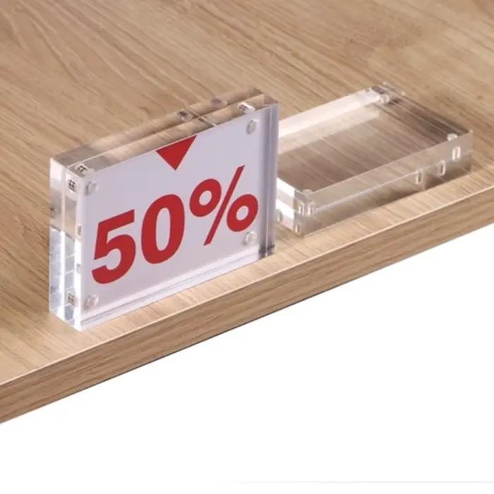 Cadre Photo transparent en acrylique, 1 pièce, cadeau de noël, cadre Photo créatif en cristal, décor