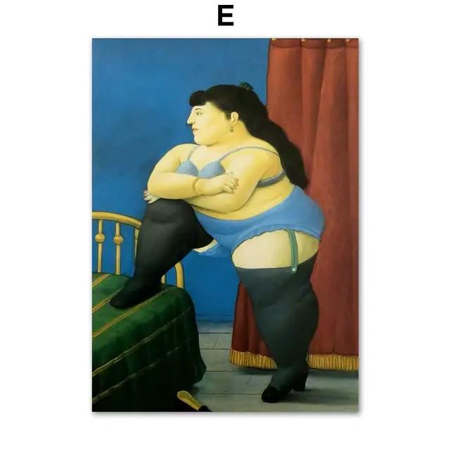 Fernando Botero – peinture sur toile murale « Femmes dansant au cirque », affiches et impressions no