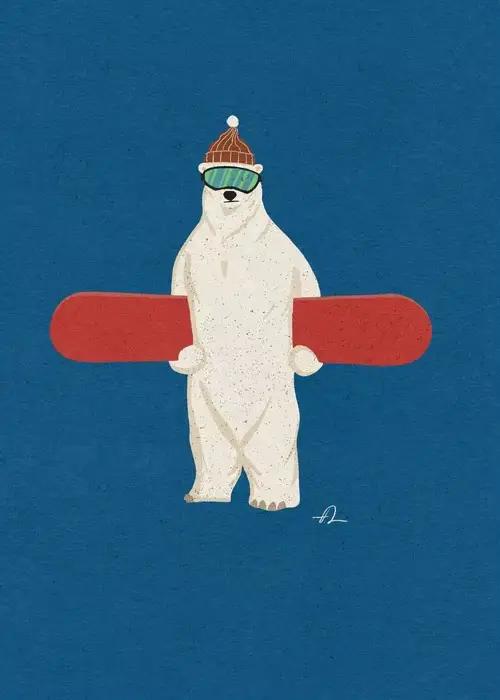 Affiches d'animaux de surf amusants, peinture sur toile, paresseux, ours, Panda, zèbre, renard, imag