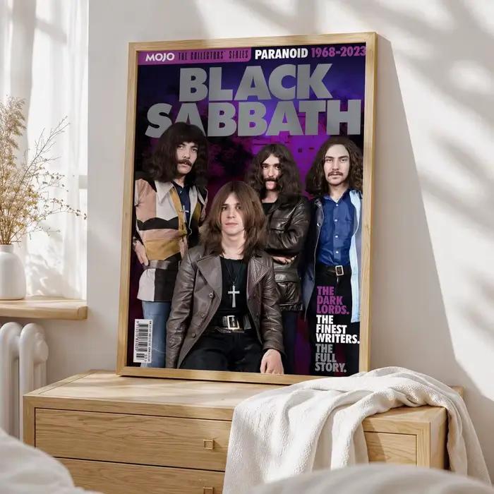 Affiche HD de la groupe B-Black S-Sabbath, autocollante, imperméable, pour la maison, le salon, la c