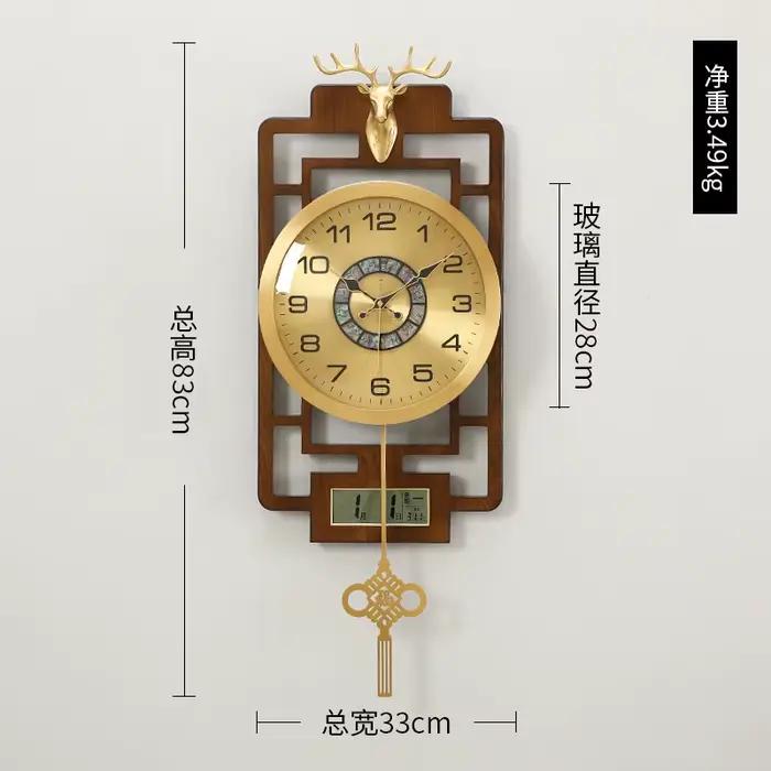 Horloge murale mécanique Simple, Design d'intérieur classique, minimaliste, nordique, Duvar Saati, a