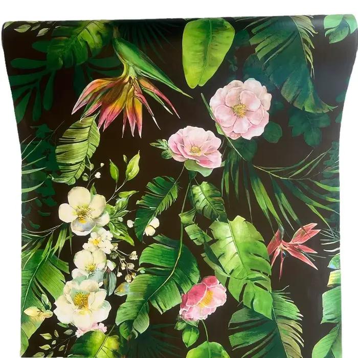 Papier Peint Auto-Adhésif avec Plantes Vertes, Forêt Tropicale, Décoration de Maison, Salon, Restaur
