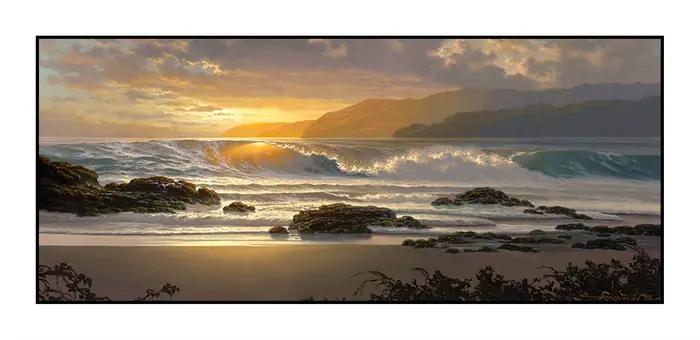Peinture murale imprimée sur toile, ciel, mer, lever du soleil, décoration de maison, images d'art p
