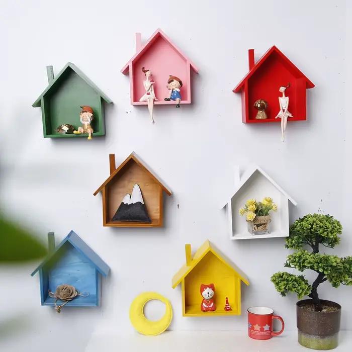 Documents de décoration murale pour petite maison, salon, chambre à coucher, rangement créatif, déco