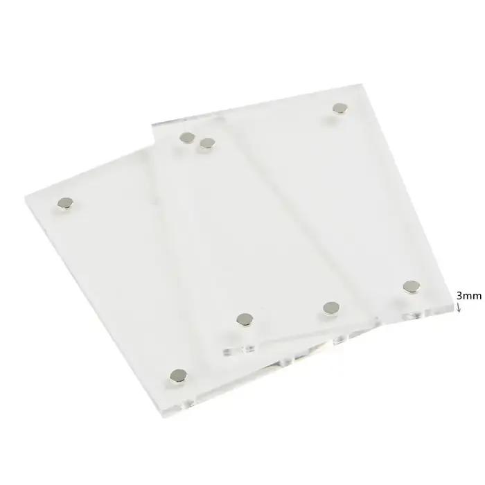 1 Pc cadre Photo Transparent acrylique cadre d'affichage magnétique affiche présentoir 3/5mm pour ch