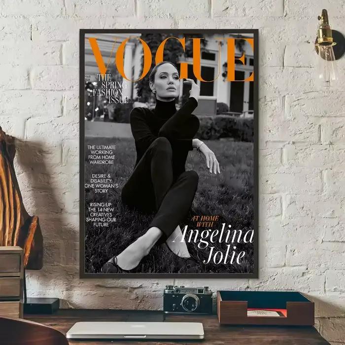 Affiche étoile du film A-Angelina Jolie, art HD, mur collant, étanche, maison, salon, chambre à couc