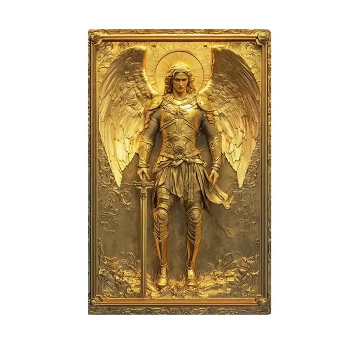 Arcange Michael or ange Statue mur Art toile affiches et impressions mur photo impressions sur toile