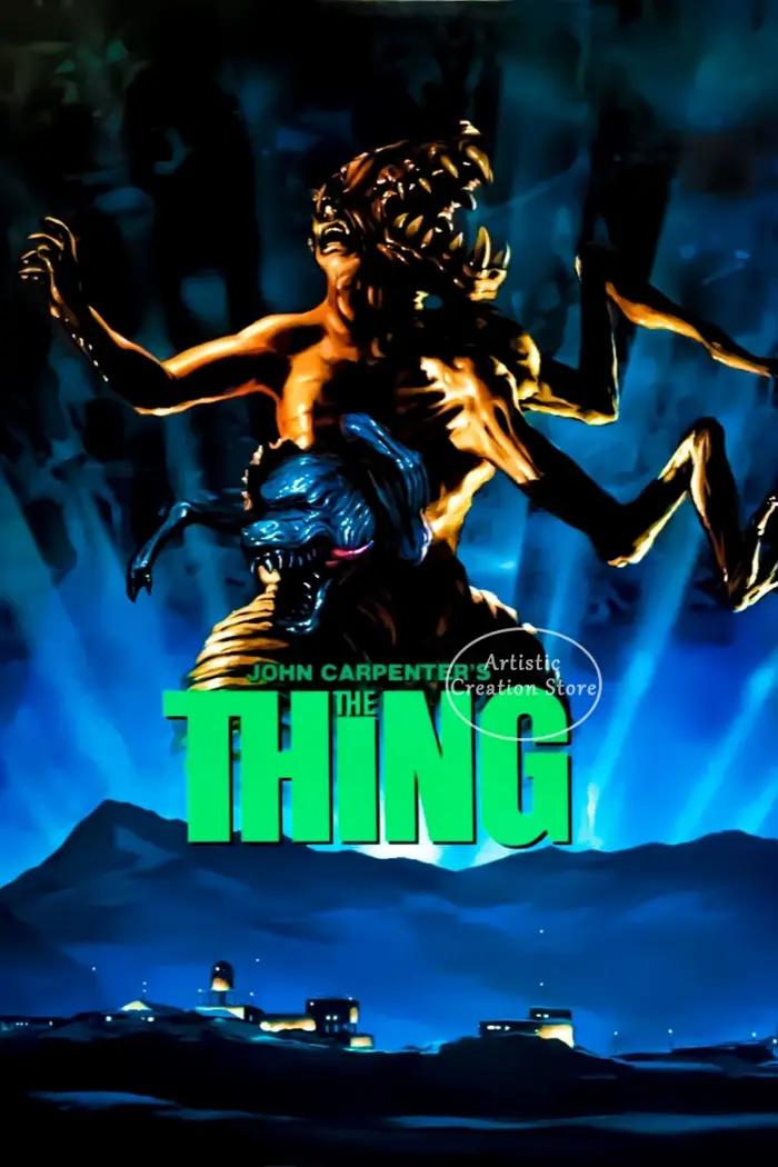 THE THING-Peinture sur toile de film d'horreur scientifique, Thriller d'action, impressions HD, déco