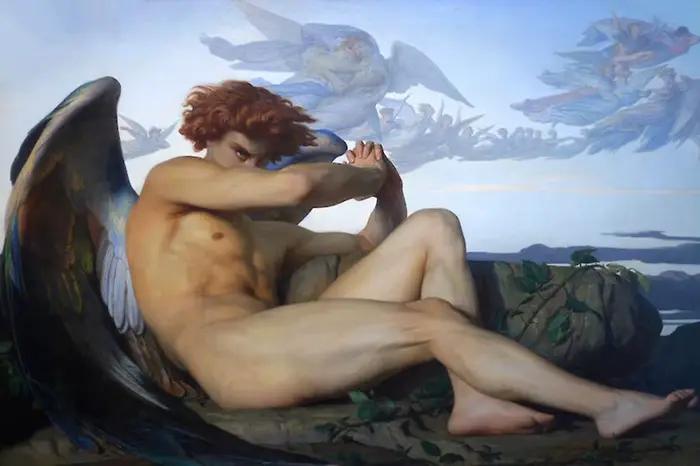 Ange déchu par Alexandre Cabanel imprime sur toile peinture murale Art célèbre Picrure pour salon ar