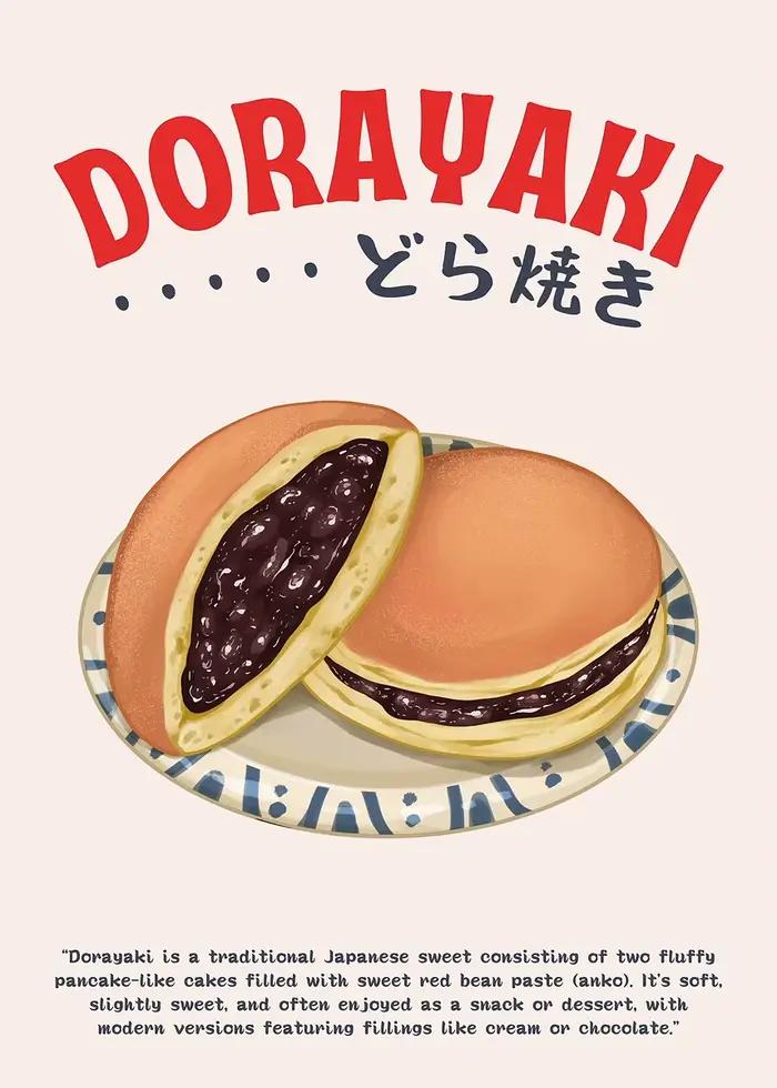 Affiche d'illustration de la cuisine japonaise, impressions de cuisine japonaise, peinture sur toile