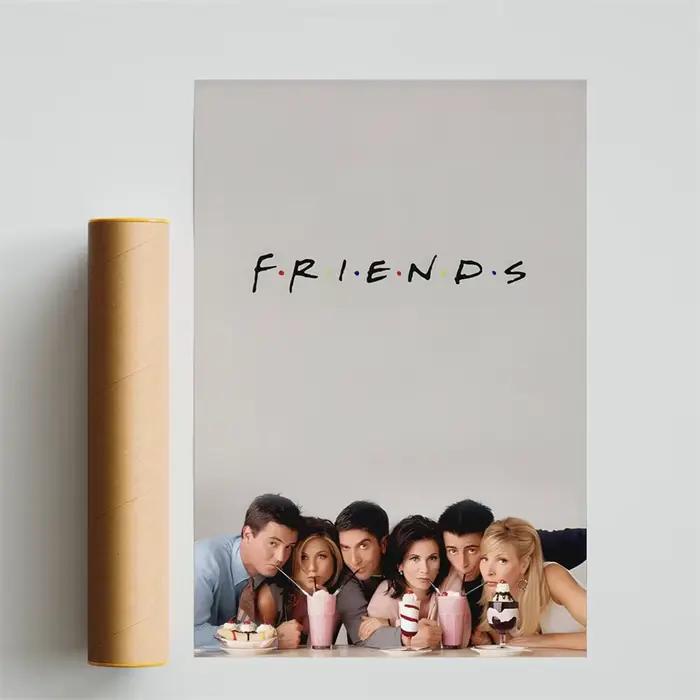 Affiche de série télévisée Friends, images de film Six d'un, peinture sur toile pour Art Mural, déco