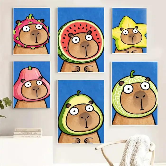 Peinture de dessin animé Kicapara simple et mignonne