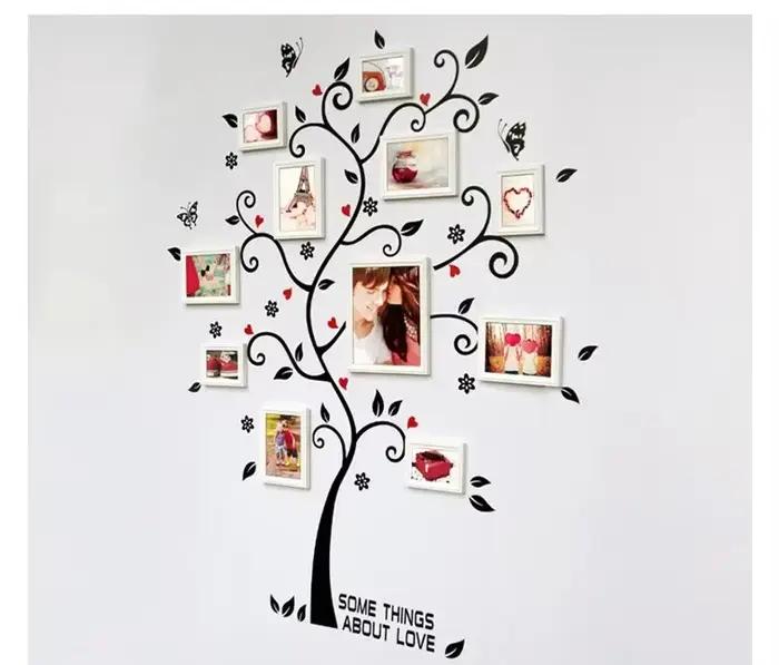 Nouvelle décoration de la maison branche d'arbre Stickers muraux bricolage Photo mur amovible