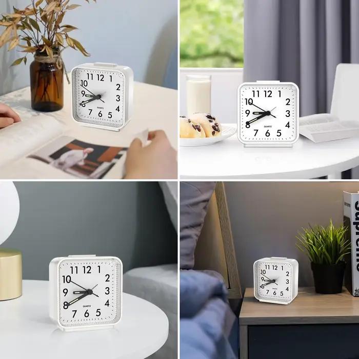 ORIA réveil analogique réveil de chevet classique petite horloge Portable enfants bureau Despertador 4 couleurs pour voyage à domicile