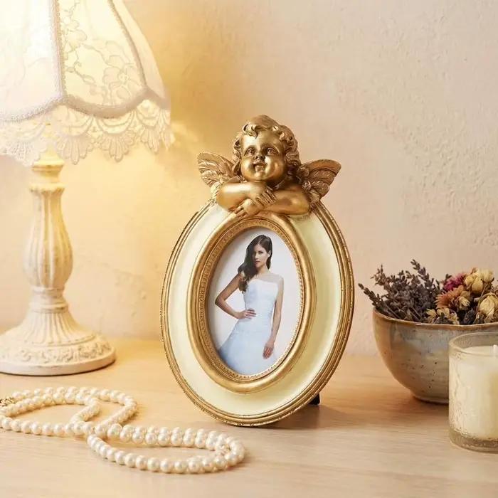 Cadre Photo rétro, Mini cadre Photo orné Antique pour affichage table