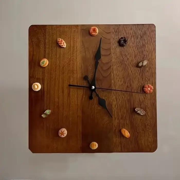 Horloges murales Vintage en bois massif