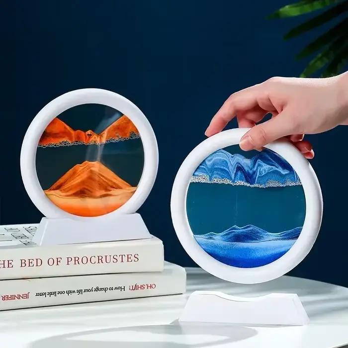 Tableau d'art de sable en mouvement 3D