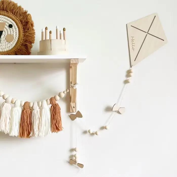 Décoration murale en bois pour chambre d'enfant de style nordique