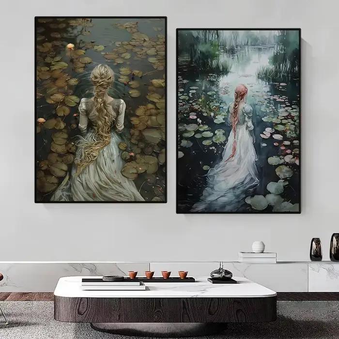 Ophelia Dark Academia Print The Lake Poster