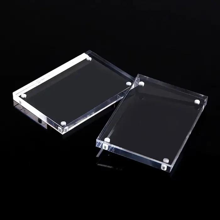 1 Pc cadre Photo Transparent acrylique cadre d'affichage magnétique affiche présentoir 3/5mm pour chambre bureau décoration de la maison