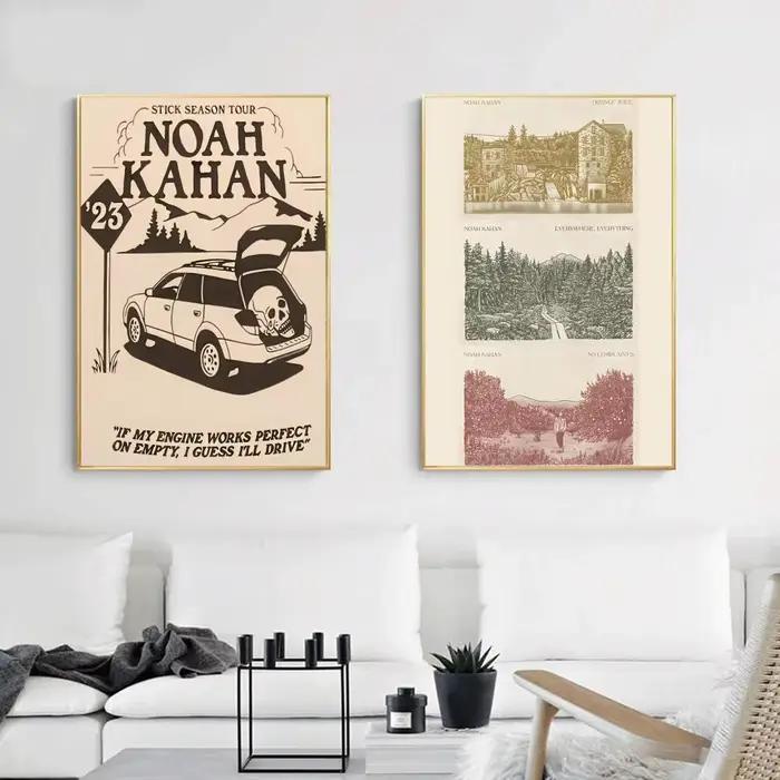 Ballade chanteur n-noah k-ahan affiche peinture Durable toile tenture murale maison bricolage décoration Art Mural esthétique étanche