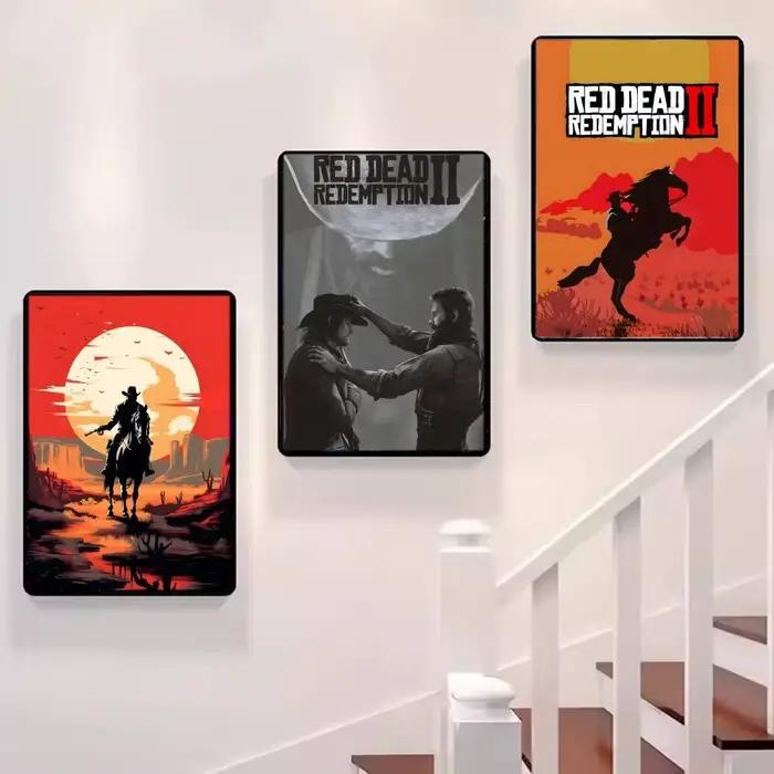 Affiches de dessins animés classiques R-Red D-Dead R-Redemption