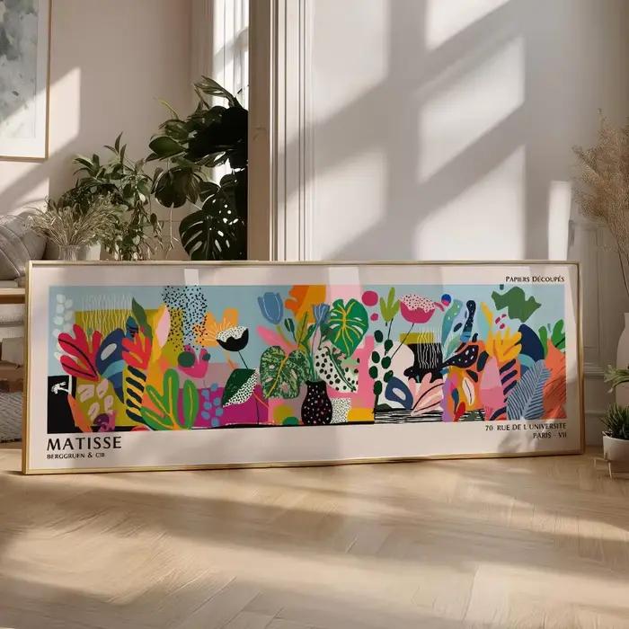 Tableau mural floral abstrait Matisse