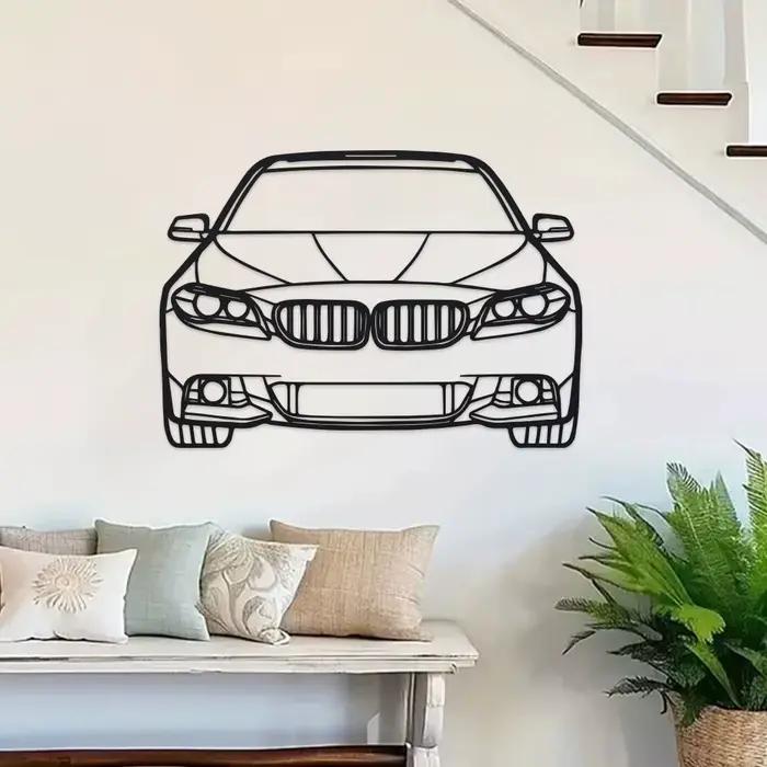 Artisanat exquis : décoration murale en métal d'art abstrait – Parfaite pour la maison