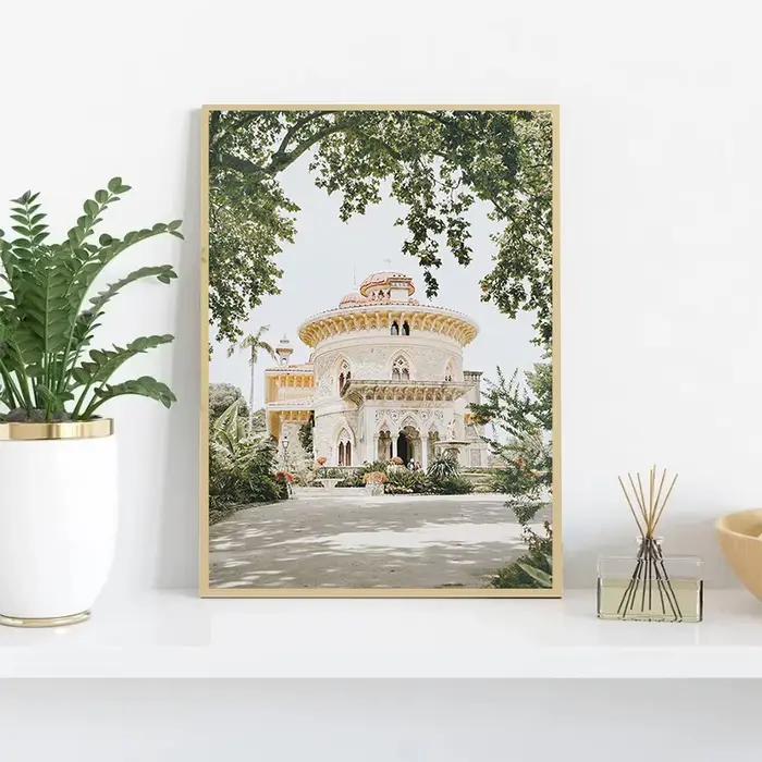 Affiche de paysage de voyage européen du Portugal