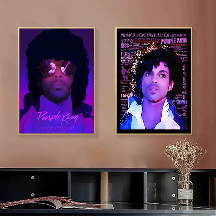 Affiche sur toile de peinture et calligraphie Prince R-Rogers Nelson