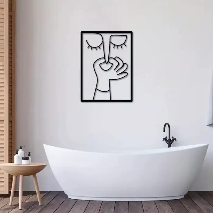 Affiche de salle de bains drôle