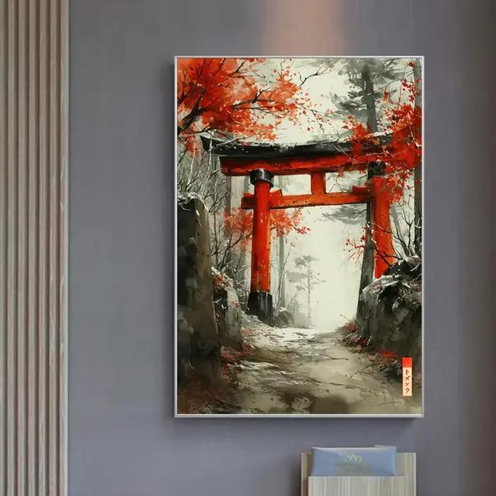 Affiche d'art mural style japonais