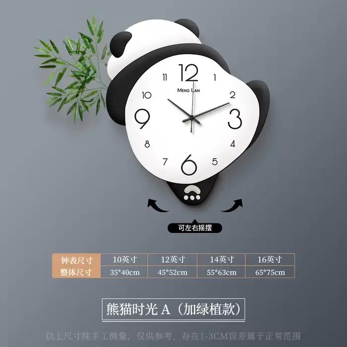 Animal Kawaii horloge murale Unique salon pendule mignon